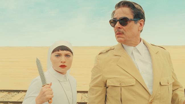 Mia Threapleton as Liesl and Benicio Del Toro as Zsa-Zsa Korda in the upcoming film. All pictures: Focus Features