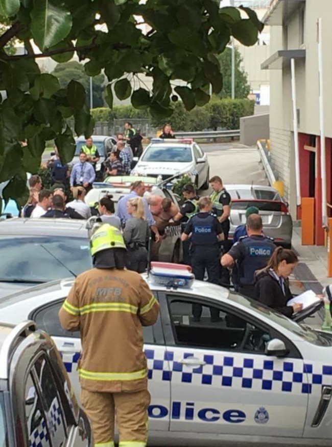 Emergency services at Northland Shopping Centre. Picture: Facebook.