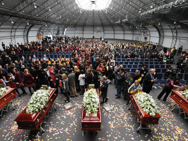 The funeral for the Lin Family which was held at Sydney Showground, Homebush.