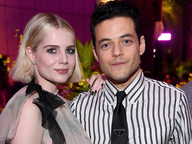 Lucy Boynton and Rami Malek. Picture: Getty