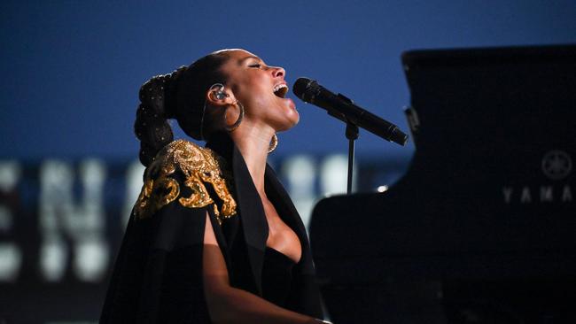 Alicia Keys performs onstage during the Platinum Party at the Palace in front of Buckingham Palace. Picture: Getty