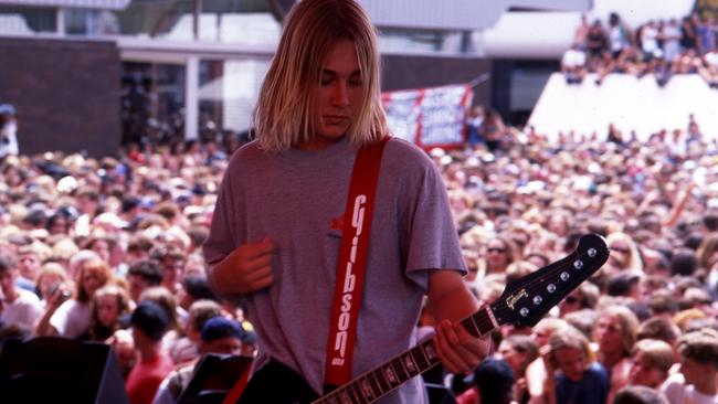 Silverchair drew huge crowds at the 1995 Big Day Out as Frogstomp exploded around the world. Picture: Tony Mott