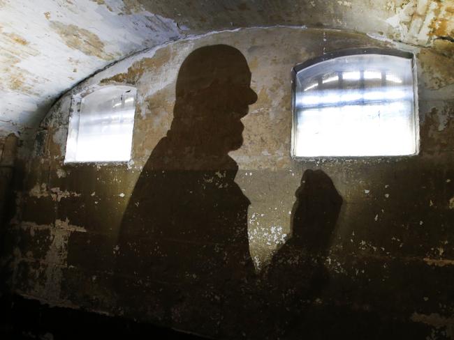 Historian and ghost tour guide Trevor Poultney knows everything about the ghosts and spooky occurrences that still go on today inside the Old Melbourne Gaol. Picture: David Caird.