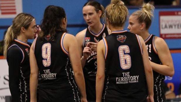 The Darwin Salties women's team are now 5-0 after beating Townsville Flames in a thriller. Picture: Darwin Salties.