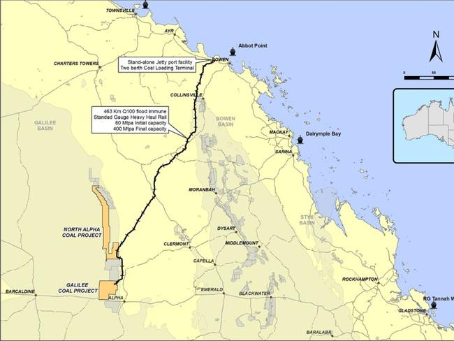Clive Palmer's Waratah Coal has ambitious plans for a huge mine in the coal-rich Galilee Basin.