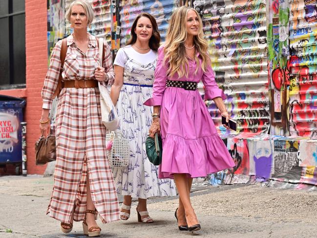 ‘Me and my friends want to see ourselves onscreen.’ Kat Stewart says shows like And Just Like That, starring Sarah Jessica Parker (far right), depit women living ‘complex’ and ‘interesting’ lives. Picture: Getty Images