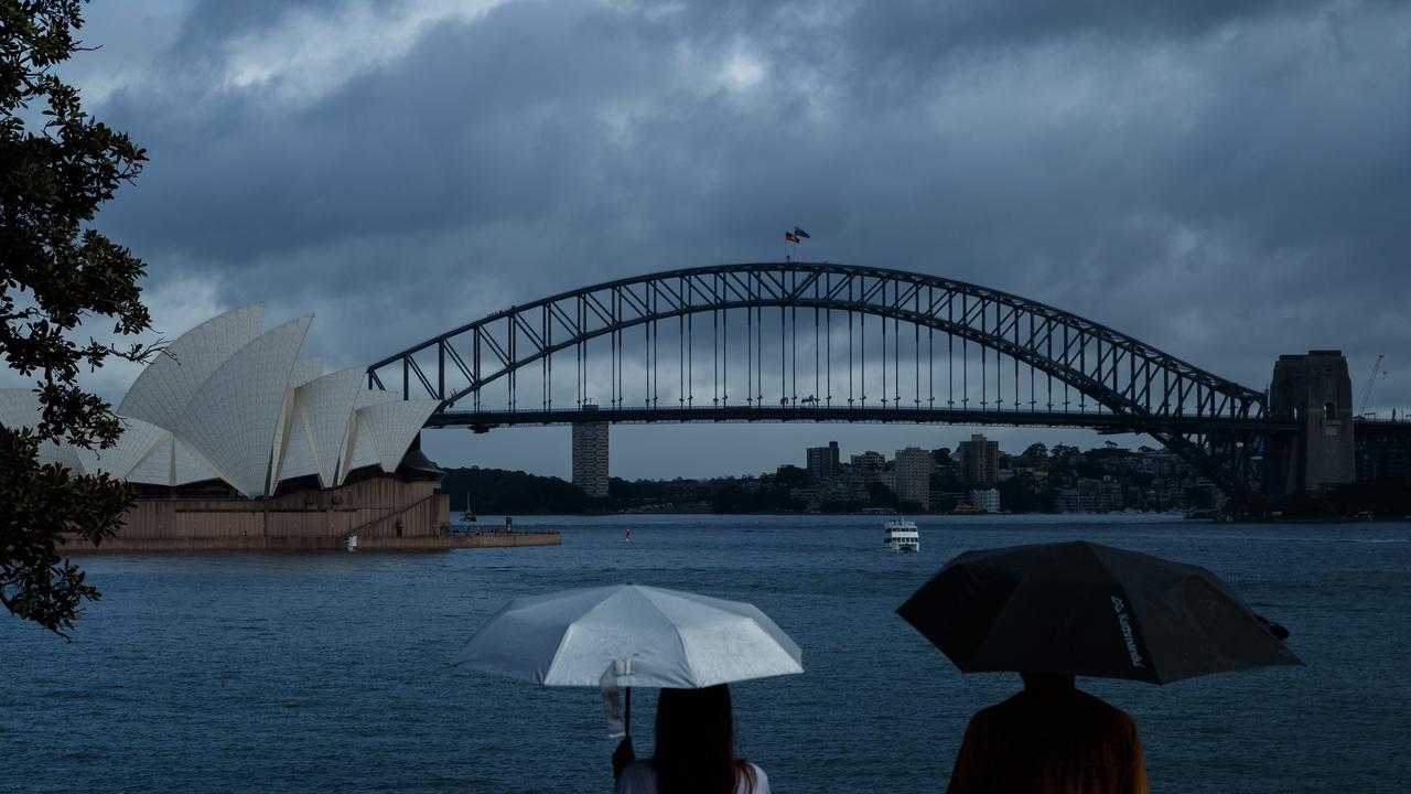 Wild weather conditions are expected to ease in NSW on Monday as a low pressure system moves further away from the coast. Picture: NewsWire / Max Mason-Hubers