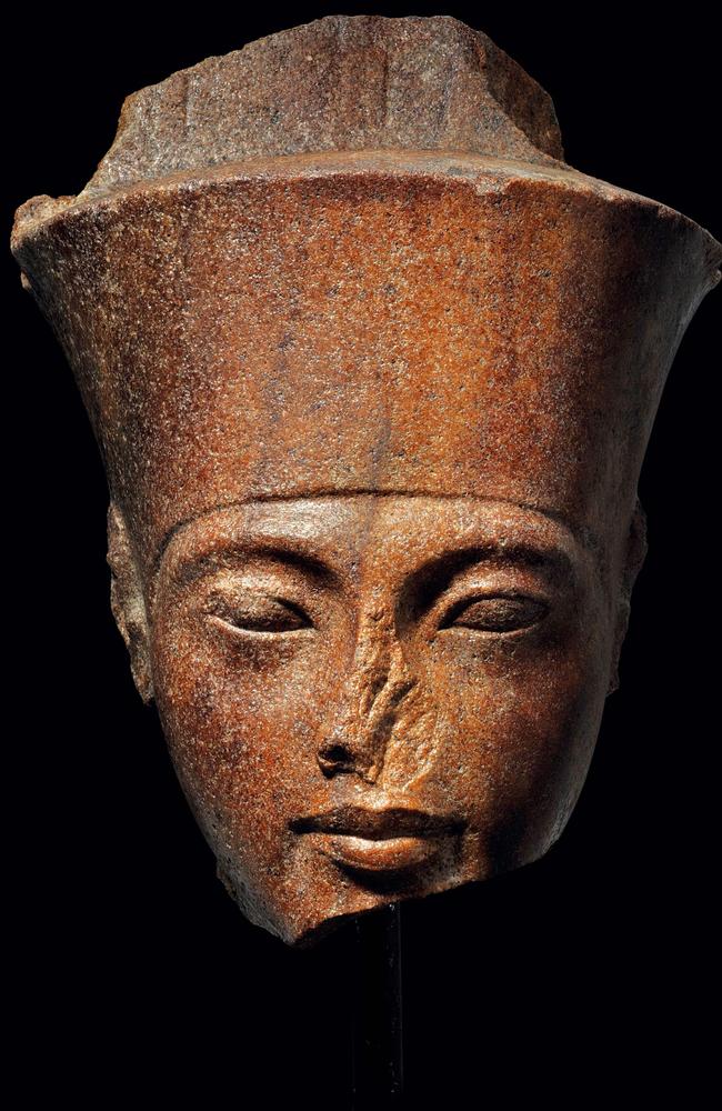 A 28.5-centimetre brown quartzite relic from the Valley of the Kings of King Tut.