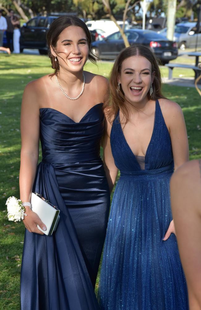 Suncoast Christian College students and parents gather at La Balsa Park for photos ahead of the formal at The Events Centre, Caloundra.