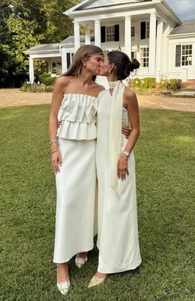 The controversy came following Stallings's much anticipated wedding to her partner, Olivia Bennett. Picture: Instagram