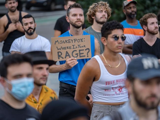 As monkeypox cases have risen in New York City people have protested for better vaccine access. Picture: AFP