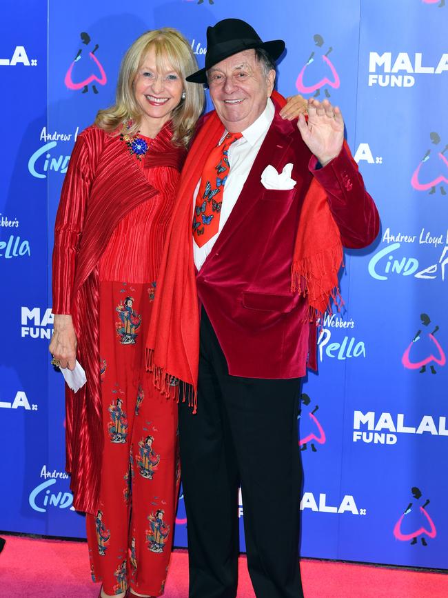 Elizabeth Spender and Barry Humphries. Picture: Joe Maher