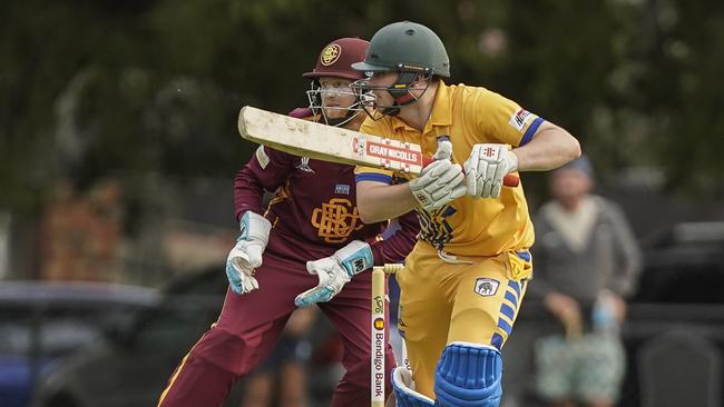 South East CA cricket GF: East Sandringham v Bentleigh Uniting. Jack Munnings batting for East Sandringham. Picture: Valeriu Campan