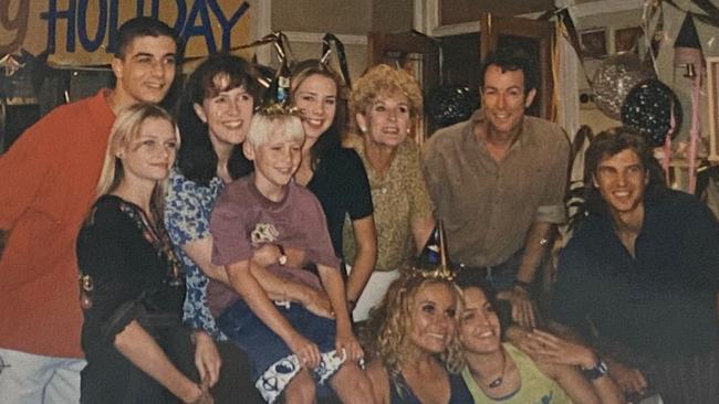 Shaun Wood on set of TV soap Home and Away in the 1990s. He played Pippa’s son, Christopher Fletcher, on the show.