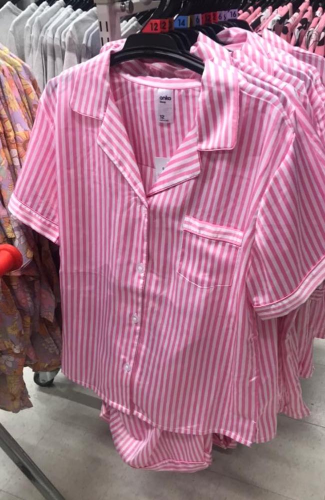 People are comparing Kmart’s PJs to sleepwear Peter Alexander. Picture: Markdown Addicts Australia/Facebook