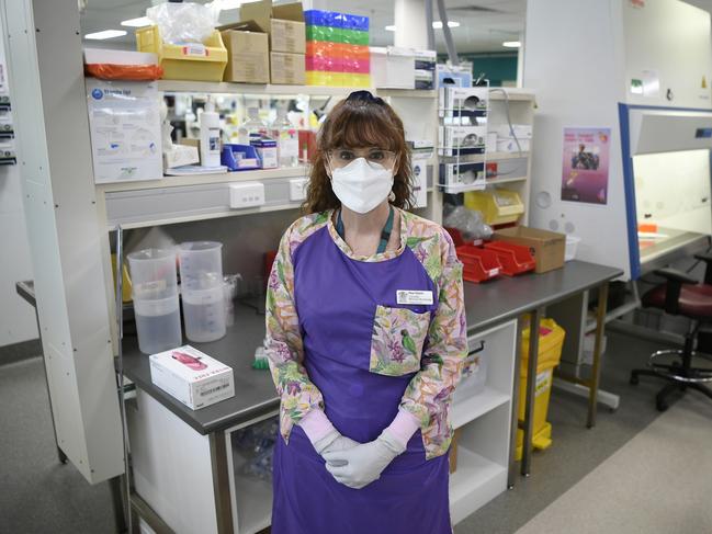 Pathology Queensland supervising scientist Fleur Francis has been working hard to keep up with samples pouring in since the border reopened.