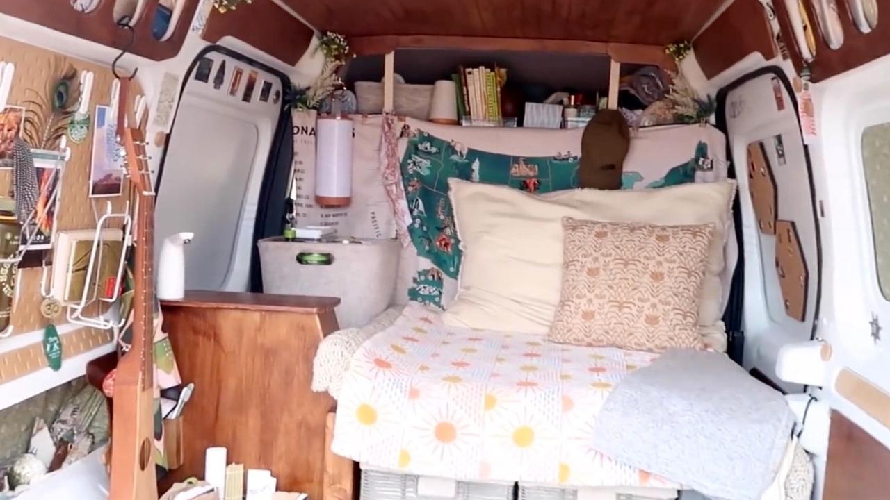 YouTube video shows the inside of Gabby Petito and Brian Laundrie’s campervan, nice and tidy for their trip.