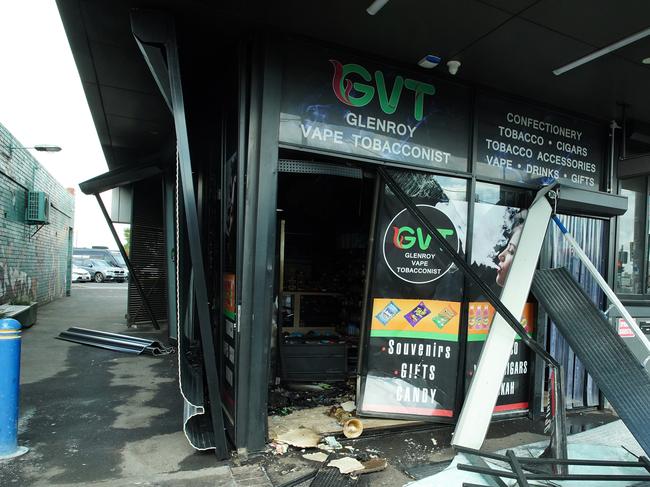 A store in Glenroy was attacked earlier this month. Picture: Luis Enrique Ascui