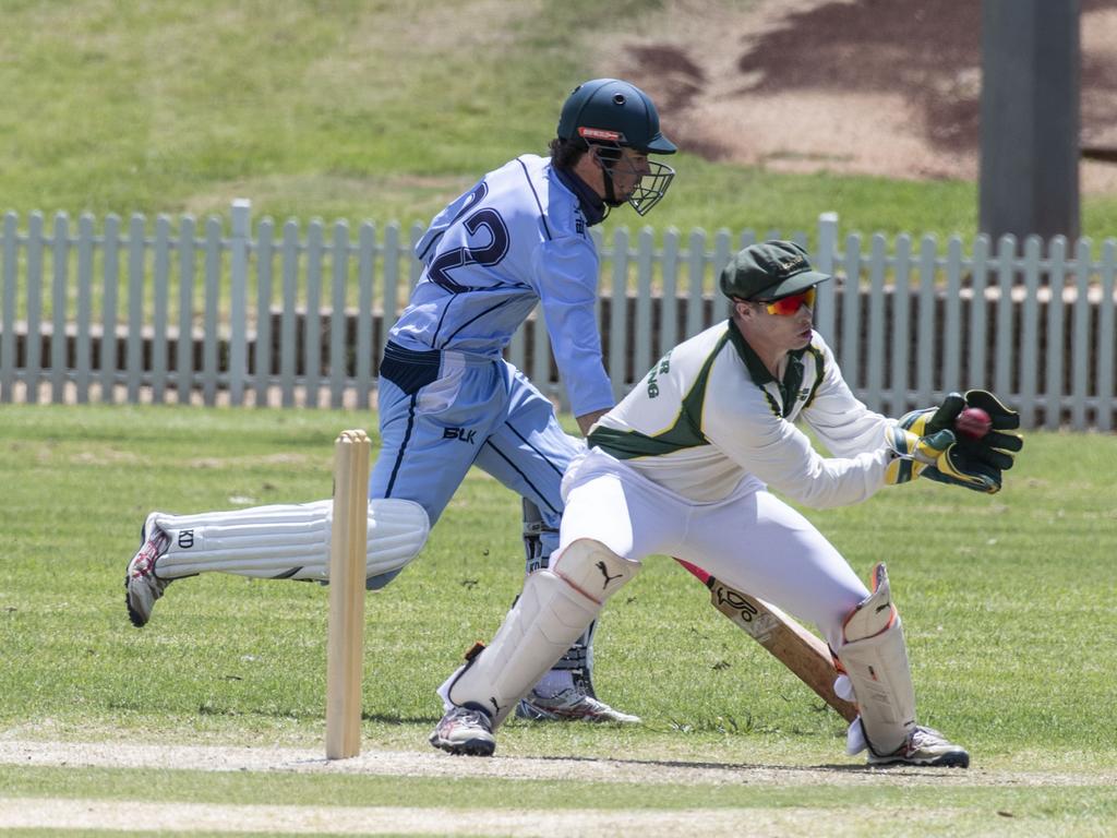 Mitchell Kelly safe for Toowoomba. Mitchell Shield, Toowoomba vs Lockyer. Sunday, January 23, 2022. Picture: Nev Madsen.