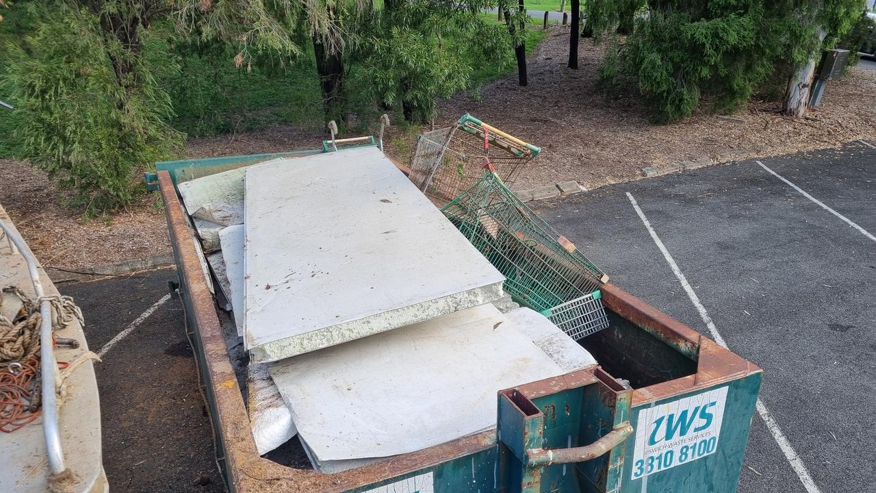 Workers removed more than three tonnes of rubbish from the Bremer River. Picture: Ipswich City Council