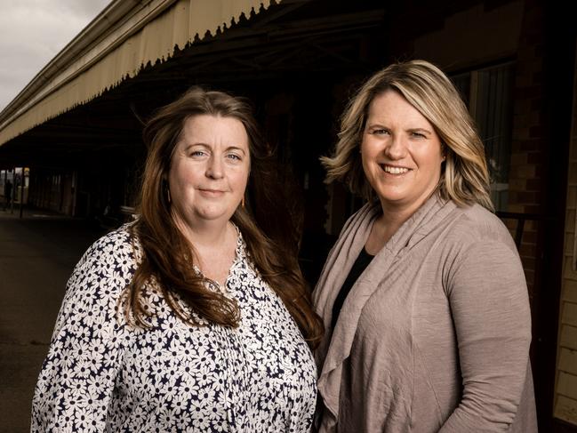 Carly McKinnis and Tammie Meehan are founders of One Red Tree Resource Centre at Ararat. Picture: Nicole Cleary