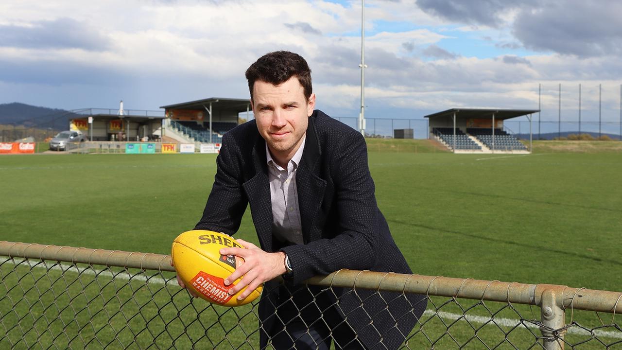 Kingborough councillor Kaspar Deane says the Twin Ovals site at Kingston is the best location for the proposed AFL high performance centre. Picture: Supplied