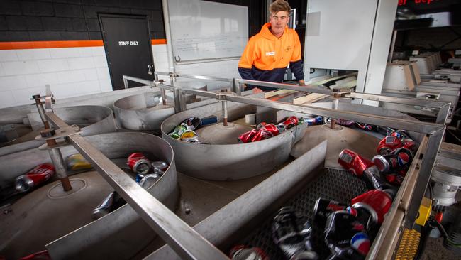 Depot manager Harry Deruiter at the Plympton recycling depot.