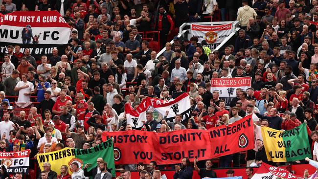 Man U fans aren’t happy Photo by Darren Staples / AFP