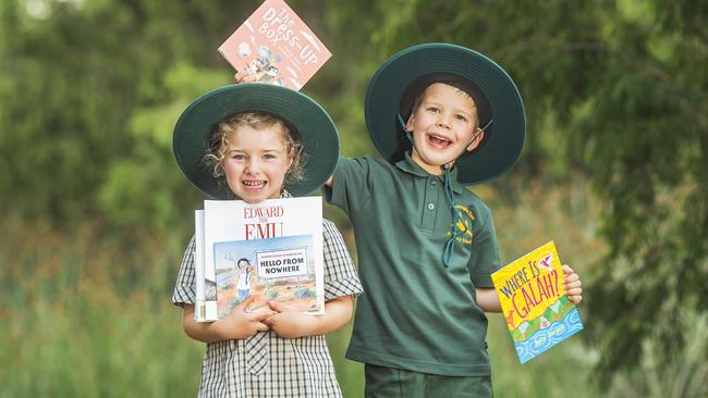 The preppies will start school next week armed with their new books. Picture: Rob Leeson.