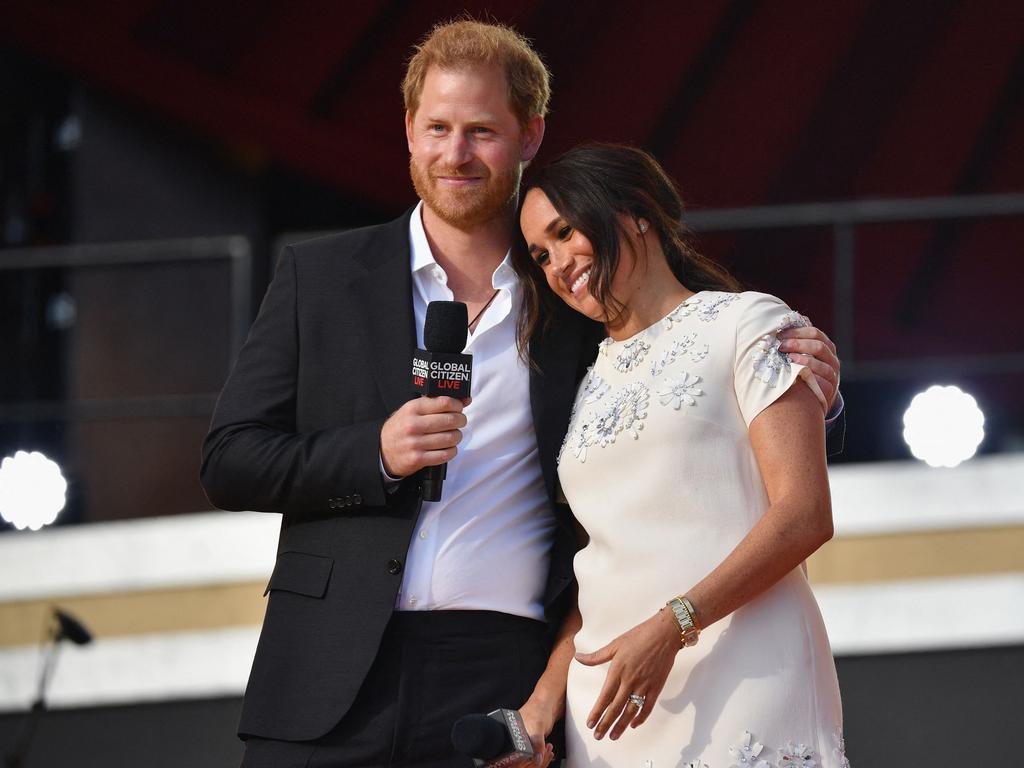 Prince Harry and Meghan Markle’s deal with streaming giant Spotify is to end, with commentators now eyeing their Netflix agreement. Picture: Angela Weiss / AFP