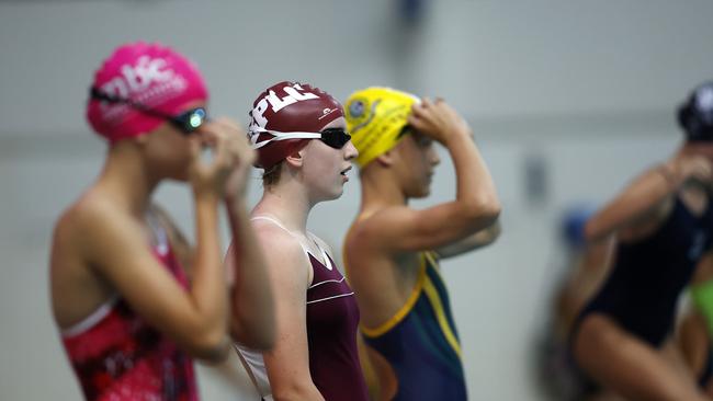 The QGSSA swimming championships at the Sleeman Sports Complex, Brisbane 28th February 2024.  (Image/Josh Woning)