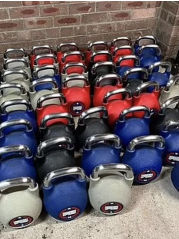 These kettlebells were sold for even less, at $2 per kilo. Picture: Facebook