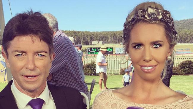 Former Sky Racing commentators John Scorse and ex-colleague Chynna Marston. Instagram.