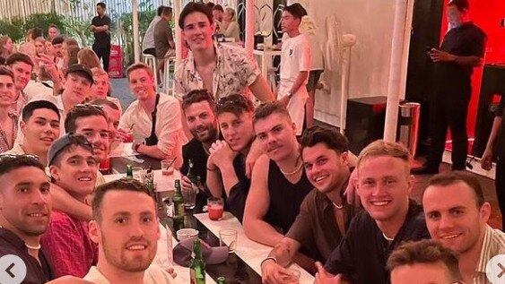 A huge crew of North Melbourne players spent the AFL finals series in Bali.