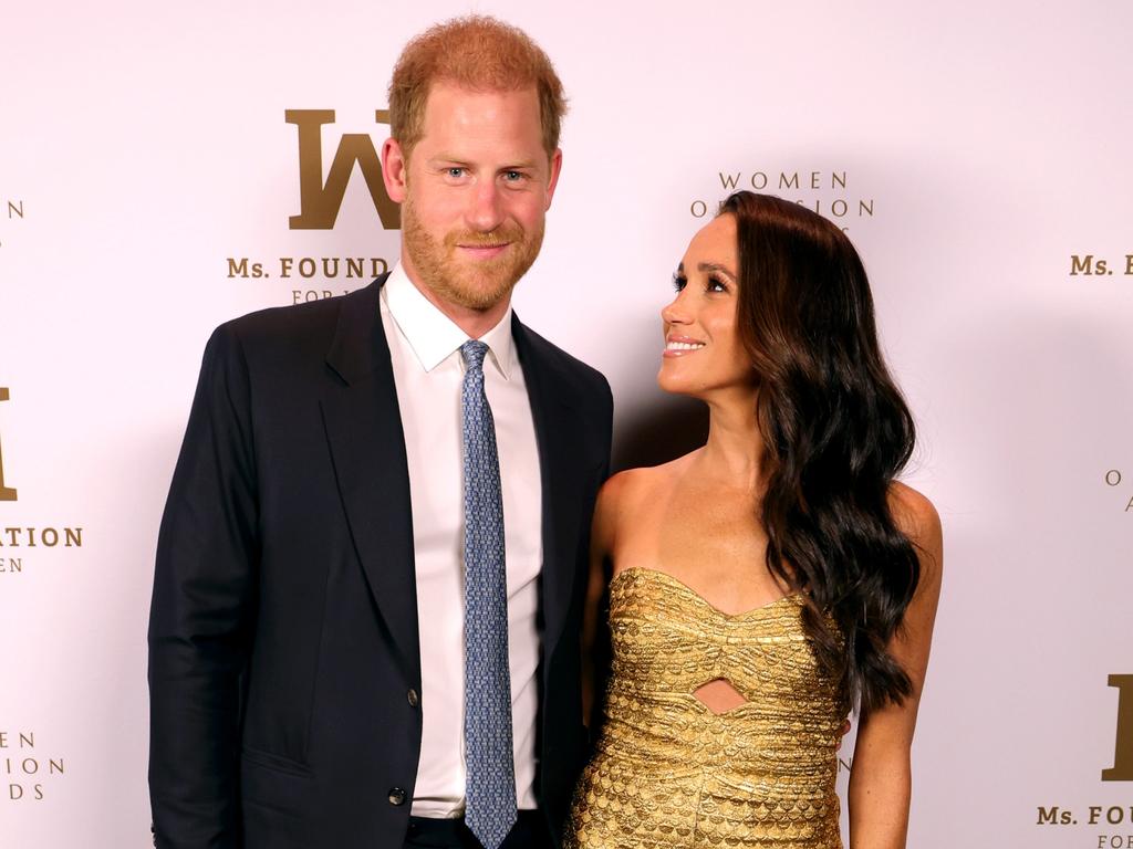 Harry and Meghan at the Ms Foundation Women of Vision Awards, a few hours before the reported car chase. Picture: Kevin Mazur/Getty Images Ms Foundation for Women