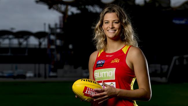 Suns AFLW player, Lauren Bella. Jerad Williams