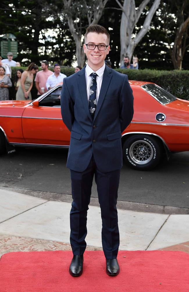 Wyatt Meldurm at Centenary Heights State High School formal. Picture; Patrick Woods.