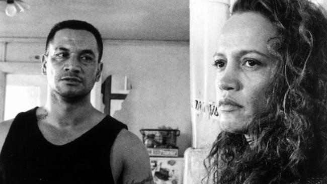 Temuera Morrison and Rena Owen in the 1995 film Once Were Warriors. Picture: Supplied.