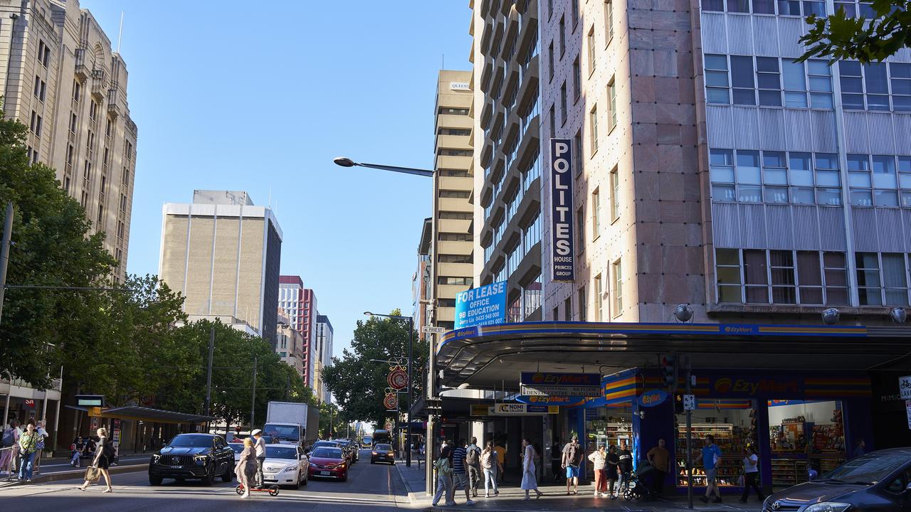 Polites headquarters in King William St, Adelaide. Picture: Matt Loxton