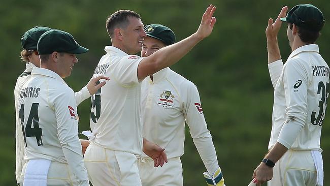 James Pattinson pushed his case for Ashes selection with three wickets with the Dukes ball.