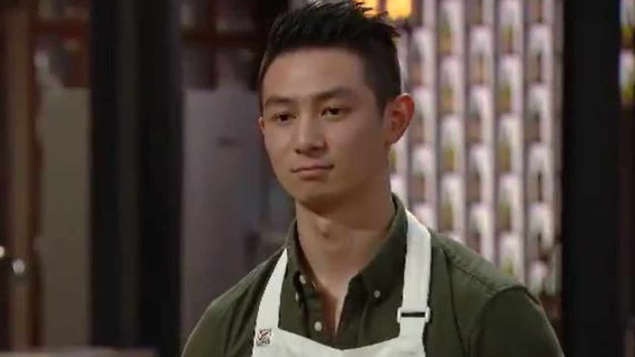 MasterChef frontrunner Reynold Poernomo’s past homophobic comments were unearthed last month. Picture: Channel 10.