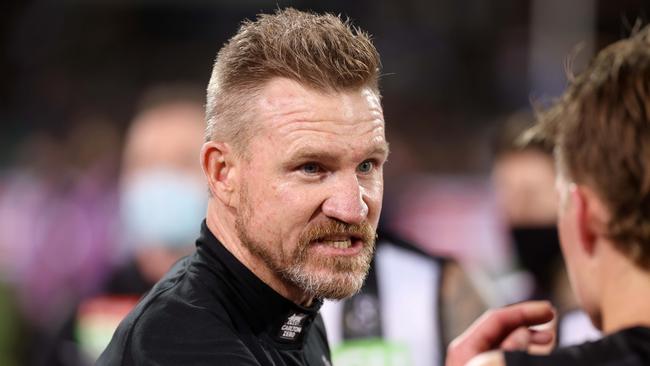 Collingwood parted ways with Nathan Buckley last year. Picture: James Elsby/AFL Photos.