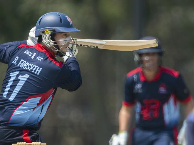 Premier Cricket: Dandenong v Ringwood. Brett Forsyth batting for Dandenong. Picture: Valeriu Campan