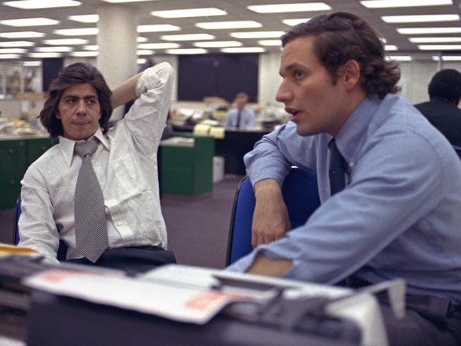 Washington Post reporters Bob Woodward (right) and Carl Bernstein