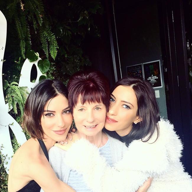 Instagram shot of The Veronicas Jess and Lisa Origliasso with their mum, Colleen. Picture: Instagram @lisa_veronica