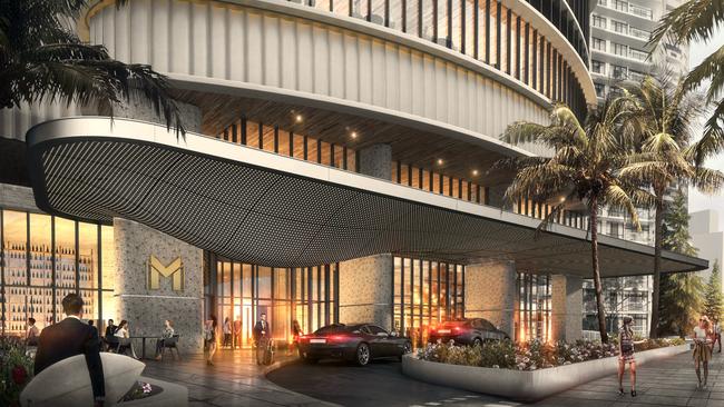 An artist's impression of Meriton's Ocean Tower at Surfers Paradise. Photo: Supplied