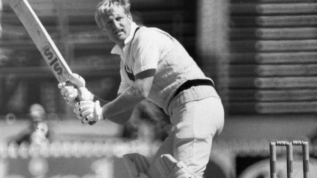 New Praharn coach Julien Wiener on his way to a century for Victoria in 1982.