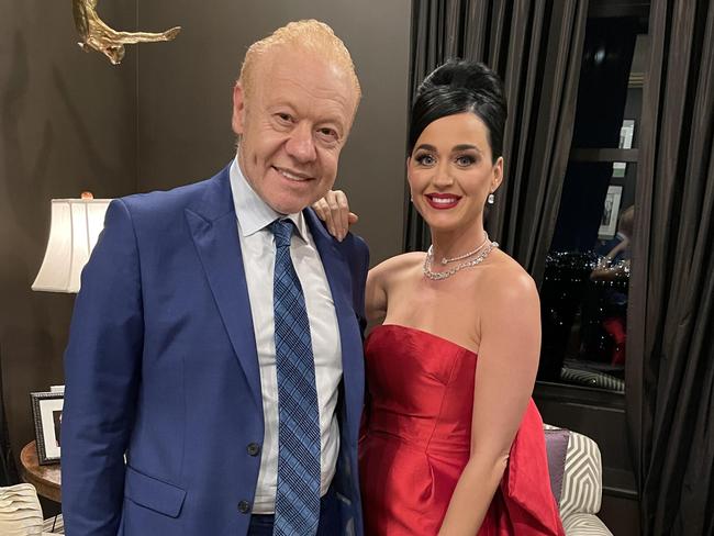 Anthony Pratt and Katy Perry at Pratt's private business function in New York City. Picture: Supplied