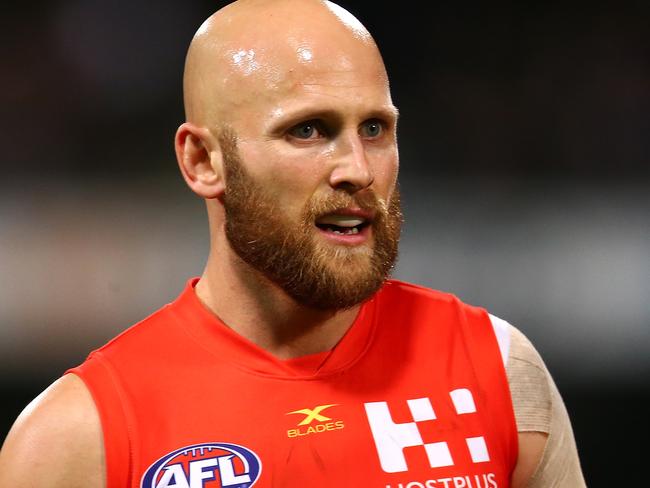 PERTH, AUSTRALIA - AUGUST 05: Gary Ablett of the Suns looks on during the round 20 AFL match between the Fremantle Dockers and the Gold Coast Suns at Domain Stadium on August 5, 2017 in Perth, Australia.  (Photo by Paul Kane/Getty Images)