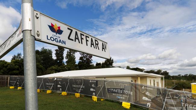 Zaffar Avenue, a street named after Khan in Park Ridge at Logan, south of Brisbane. Picture: Glenn Hunt